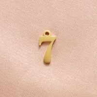 Stainless Steel 18K Gold Plated Simple Style Plating Number None sku image 18