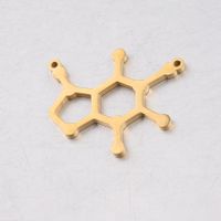 1 Piece Stainless Steel None 18K Gold Plated Chemical Molecule Pendant sku image 1