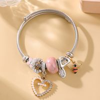 Simple Style Heart Shape Alloy Steel Wholesale Bangle main image 1