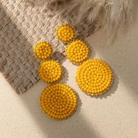 1 Pair Vacation Geometric Glass Beads Drop Earrings sku image 4