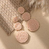 1 Pair Vacation Geometric Glass Beads Drop Earrings sku image 2