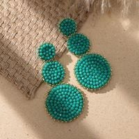 1 Pair Vacation Geometric Glass Beads Drop Earrings sku image 3