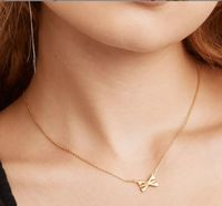 Copper Simple Style Bow Knot Plating Pendant Necklace main image 1