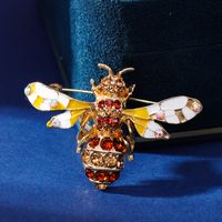 Simple Style Bee Alloy Rhinestones Women's Brooches 1 Piece sku image 1