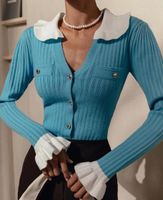 Women's Knitwear Long Sleeve Sweaters & Cardigans Elegant Solid Color main image 3