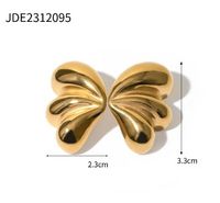 1 Pair IG Style Bow Knot Plating 316 Stainless Steel  Ear Studs main image 2