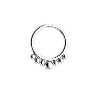 1 Piece Nose Rings & Studs Simple Style Solid Color 304 Stainless Steel sku image 1