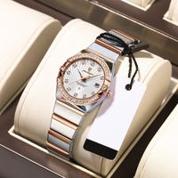 Casual Elegant Solid Color Butterfly Double Snap Quartz Women's Watches main image 1
