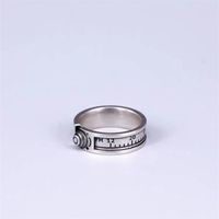 Wholesale Simple Style Number Copper Silver Plated Rings sku image 1