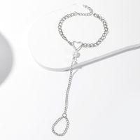 Simple Style Geometric Heart Shape Alloy Plating Women's Bracelets main image 3