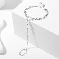 Style Simple Géométrique Forme De Cœur Alliage Placage Femmes Bracelets main image 5