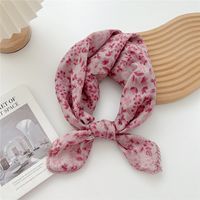Women's Pastoral Simple Style Printing Cotton And Linen Printing Silk Scarf sku image 31