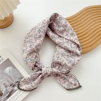 Women's Pastoral Simple Style Printing Cotton And Linen Printing Silk Scarf sku image 34