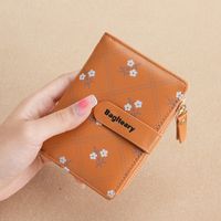 Women's Flower Pu Leather Flip Cover Wallets sku image 6