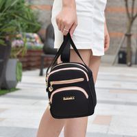 Women's Small Polyester Color Block Vintage Style Classic Style Square Zipper Shoulder Bag main image 4