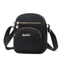 Women's Small Polyester Color Block Vintage Style Classic Style Square Zipper Shoulder Bag sku image 4