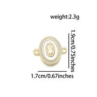 1 Piece Basic Virgin Mary Copper Plating Inlay Pendant Jewelry Accessories main image 4