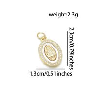 1 Piece Basic Virgin Mary Copper Plating Inlay Pendant Jewelry Accessories sku image 4