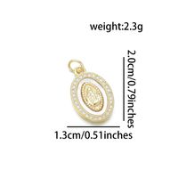 1 Pièce De Base Vierge Marie Le Cuivre Placage Incruster Pendentif Bijoux Accessoires sku image 4