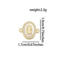 1 Pièce De Base Vierge Marie Le Cuivre Placage Incruster Pendentif Bijoux Accessoires sku image 6