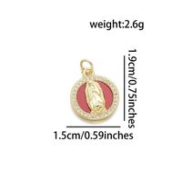 1 Piece Basic Virgin Mary Copper Plating Inlay Pendant Jewelry Accessories main image 4