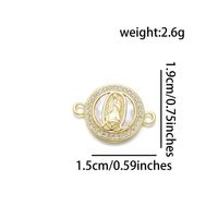 1 Piece Basic Virgin Mary Copper Plating Inlay Pendant Jewelry Accessories sku image 3
