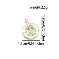 1 Piece Basic Virgin Mary Copper Plating Inlay Pendant Jewelry Accessories sku image 7