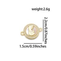 1 Piece Basic Virgin Mary Copper Plating Inlay Pendant Jewelry Accessories sku image 6