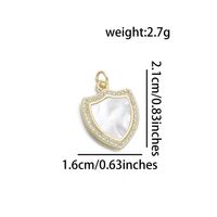 1 Piece Basic Geometric Diamonds Copper Plating Inlay Pendant Jewelry Accessories sku image 4