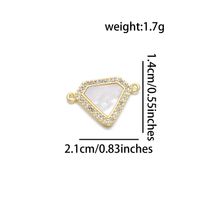 1 Piece Basic Geometric Diamonds Copper Plating Inlay Pendant Jewelry Accessories sku image 6