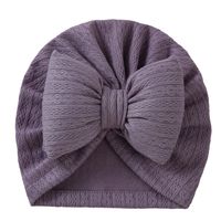 Girl's Cute Solid Color Jacquard Baby Hat sku image 13