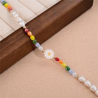 Vacation Pearl Flower Artificial Crystal Resin Freshwater Pearl Beaded Women's Necklace main image 8