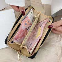 Women's Solid Color Pu Leather Zipper Wallets main image 5