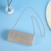 Polyester Solid Color Square Evening Bags main image 4