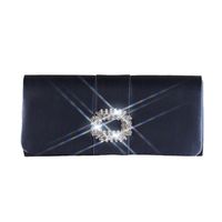 Blue Black Pink Polyester Solid Color Square Evening Bags main image 4