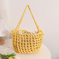 Women's Medium Polyester Solid Color Vintage Style Classic Style String Shoulder Bag main image 2