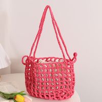 Women's Medium Polyester Solid Color Vintage Style Classic Style String Shoulder Bag main image 4