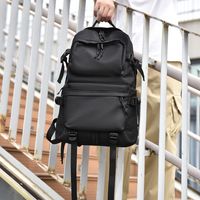 Waterproof Solid Color Business Laptop Backpack main image 1