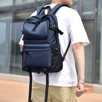 Waterproof Solid Color Business Laptop Backpack main image 3