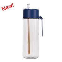 Casual Vacation Solid Color Plastic Water Bottles 1 Piece sku image 2