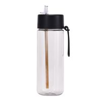 Casual Vacation Solid Color Plastic Water Bottles 1 Piece sku image 3