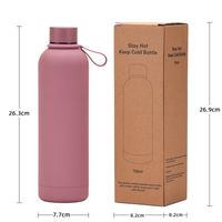Casual Vacation Solid Color Stainless Steel Water Bottles 1 Piece main image 3
