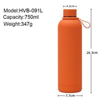 Casual Vacation Solid Color Stainless Steel Water Bottles 1 Piece main image 2