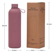 Casual Vacation Solid Color Stainless Steel Water Bottles 1 Piece main image 3