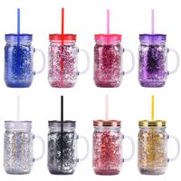 Casual Vacation Solid Color Plastic Water Bottles 1 Piece main image 1