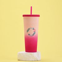 Casual Vacation Solid Color Plastic Water Bottles 1 Piece main image 5