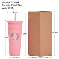 Casual Vacation Solid Color Plastic Water Bottles 1 Piece main image 2