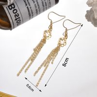 1 Pair Simple Style Solid Color Flower Iron Drop Earrings main image 2
