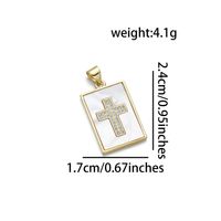 1 Piece Basic Tree Snake Rectangle Copper Plating Inlay Pendant Jewelry Accessories sku image 1