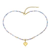 IG Style Heart Shape Artificial Crystal Alloy Beaded Plating Women's Pendant Necklace main image 10